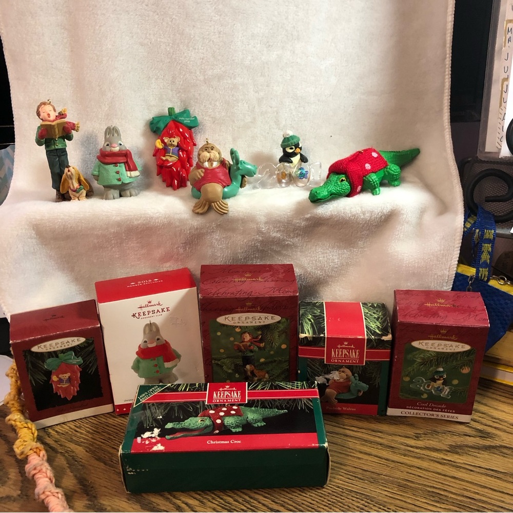 Hallmark Christmas animal assortment ornaments bundle
